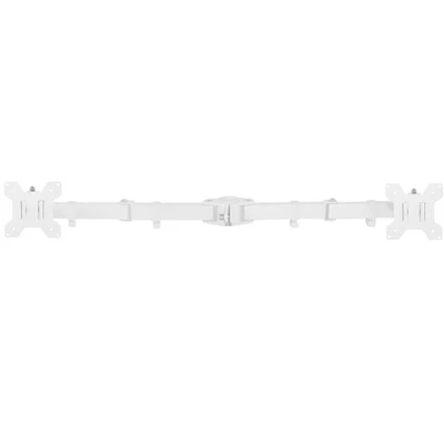 VIVO White Fully Adjustable Dual Monitor Arm for Desk Mount Stand - Image 1 of 4