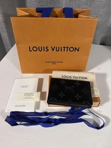 Louis Vuitton Monogram Eclipse Organizer Wallet Black Leather with Box - Picture 1 of 13