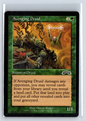 Avenging Druid Exodus Common – MTG Magic the Gathering Card - Image 1 of 4