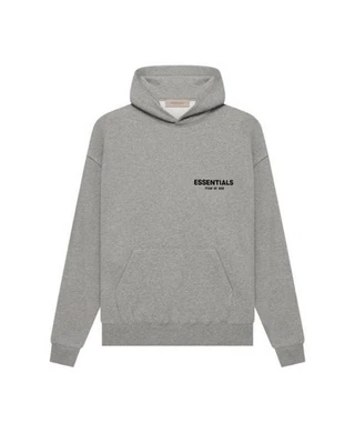 NUEVO CON ETIQUETAS Fear of God Essentials Sudadera con Capucha SS22 Avena Oscura AUTÉNTICA Envío Rápido Foto 1 de 3