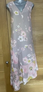 John Rocha Nude Floral Dress Size 16 Uk Excellent Condition - Picture 1 of 9