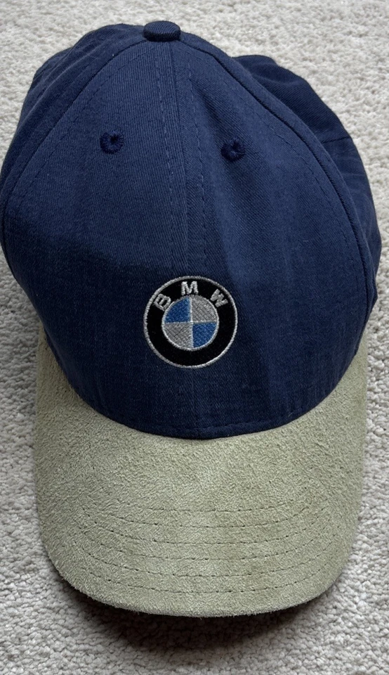 Sombrero estilo de vida BMW vintage años 90 ajustable azul beige hecho en EE. UU. Foto 1 de 4