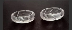 Lalique Crystal Yseult Oval Salt Cellar Dip Dish France - Picture 1 of 5