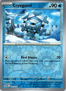 Cryogonal Reverse Holo 055/197 SV03: Obsidian Flames Common - NM - Picture 1 of 2