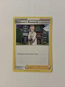 Professor's Research 178/202 NON HOLO Deck Variant Pokemon NM Sword & Shield A - Picture 1 of 2