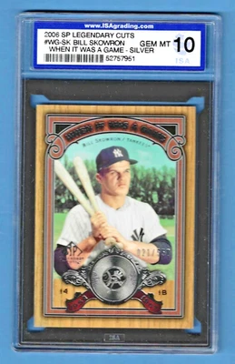 2006 SP Legendary Cuts Silver Bill Skowron Yankees #WG-SK ISA 10 #52757951 - Image 1 of 2