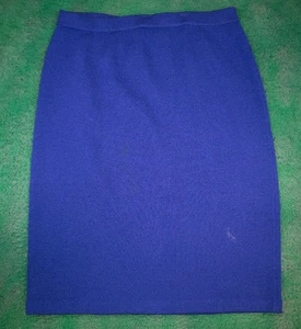 Falda Lápiz Tejida Santana Azul Marie Colección ST JOHN Talla 12 - Imagen 1 de 5