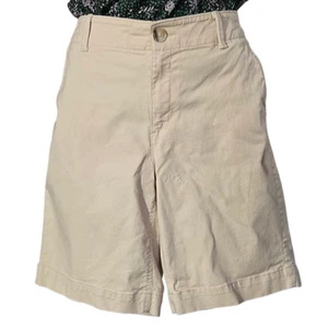 Ann Taylor Loft Damen Shorts 6 Beige Bermuda Twill Stretch Preppy Freizeit - Bild 1 von 8