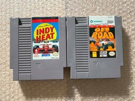 LOT OF 2 Tradewest NES Games (Indy Heat Super Off Road) - CARTS ONLY