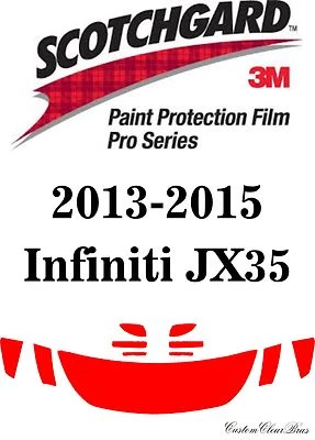 Filme de proteção de pintura 3M Scotchgard Pro Series Fit 2019 2020 2021 Infiniti JX35  - Imagem 1 de 3