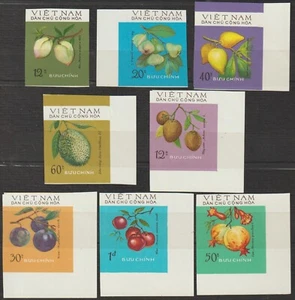 1975 North Vietnam Stamps Fruits Scott # 768 - 775 Imperf. MNH - Picture 1 of 1