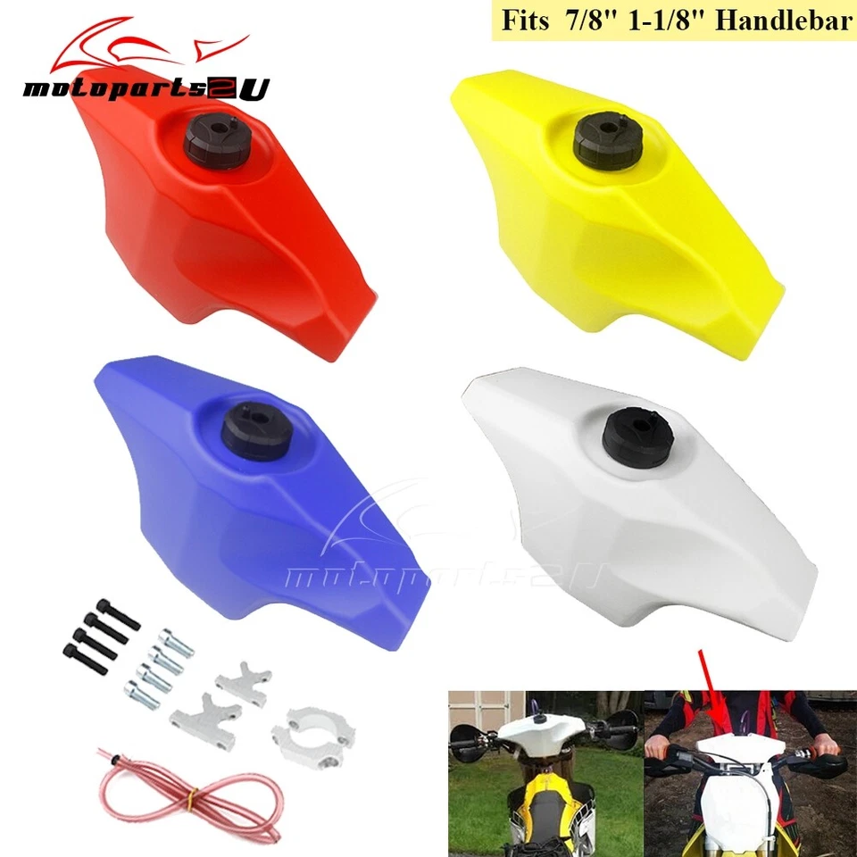 0.6 Gal Front Auxiliary Petro Fuel Tank For 7/8'' 1-1/8'' Handlebar Dirt Bike - Image 1 of 4