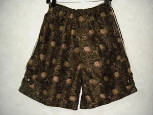 Calypso Joe Shorts Beach Swimming Men L Brown Tan Fish Mesh Lined Pockets - Picture 1 of 13