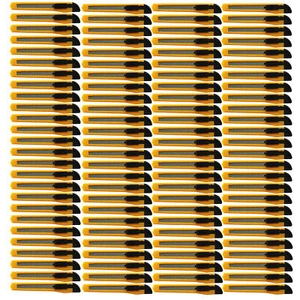 100x Bulk kleines gelbes Allzweckmesser Teppichmesser abbrechbare Klinge 9 mm Klinge - Bild 1 von 9