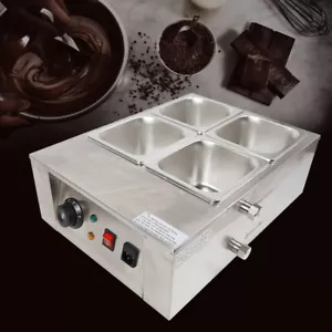 Máquina templadora de chocolate eléctrica comercial máquina fundedora de 8 kg 4 crisol - Imagen 1 de 24
