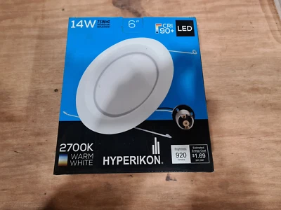 Hyperikon 14W Warm White 6" recessed lights NEW Replace Can Light LED - Image 1 of 4