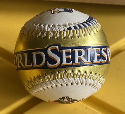 2010 World Series Baseball Gold & White - Texas Rangers Vs San Francisco Giants Cover