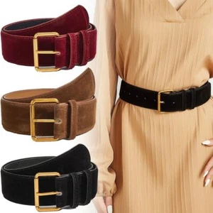 Trendy Pin Buckle Waistband Casual Trouser Dress Belts Gifts - Picture 1 of 15