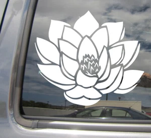 Heilige Lotusblume - Bohne Indiens Hindu Auto Fenster Vinyl Aufkleber Sticker 10171 - Bild 1 von 2