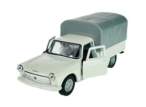 WELLY OLD TIMER 1968 PEUGEOT 404 PICKUP WHITE 1:34 DIE CAST METAL MODEL NEW - Picture 1 of 6