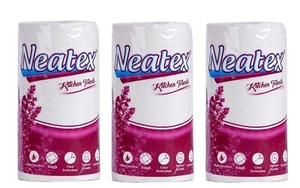 Tissue 2Ply Durable Non-Stick Oil Absorbing Paper Roll 20cm X 20cm 60 Pulls - Picture 1 of 7