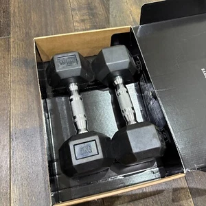 A Pair of York Rubber Coated Hex 5kg Dumbbells – Pre-Owned – Bodybuilding! - Picture 1 of 8
