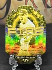2022 Topps Fire Freddie Freeman #EF-25 On Fire Gold Minted Los Angeles Dodgers