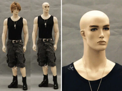 Realistic 男模特带 Fleshtone 颜色 #MD-CCB32F — 第 1/3 张图片
