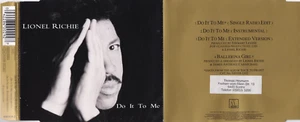Lionel Richie - Do It To Me - Ballerina Girl (4 Track Maxi CD) - Foto 1 di 1