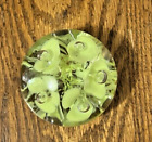 Green+Floral+Joe+St.+Claire+Paperweight%2C+Signed%2C+Preowned