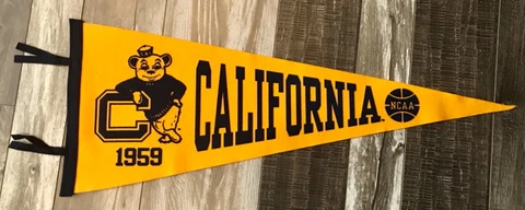 Cal Bears 1959 NCAA National Championship Basketball Pennant Cover