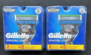 💥 Lot of (2) 8-pack Gillette ProGlide Razor Cartridge Packs – 16 Total Blades - Picture 1 of 3