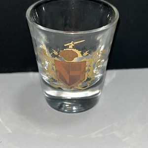 FEDERAL Shot Glass Red & Gold Rumpus Set VTG - Picture 1 of 5