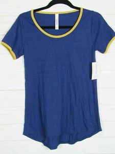 Top clásico para mujer Lularoe T azul con negro jaspeado talla XXS NUEVO CON ETIQUETAS - Imagen 1 de 3