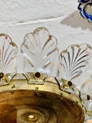 11 Piezas de araña de plumas de hojas de cristal de Murano de 2,75" Foto 1 de 4