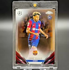 2023-24 Topps Chrome UCC Lamine Yamal #64 FC Barcelona Base Rookie Card (RC) - Picture 1 of 10