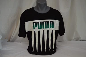 NEW MEN'S PUMA Archive Running Tee - BLACK,WHITE AND GREEN XL - Picture 1 of 4