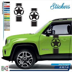 Adesivi compatibili  Renegade fiancata laterale sportello stella fascia AIR - Picture 1 of 1