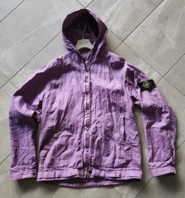 Stone Island Made in Italy Lino Watro Tela Jacket L linen purple lavender lilac - Image 1 of 4