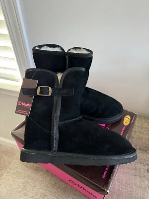 Ukala Mujer US 8 Carrie Gamuza Marrón Botín Forro Lana Merino UKW80007 Foto 1 de 4