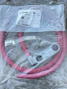 Desplazamiento de cable rápido, 2 postes, rojo, 60", con orificio de poste de lengüeta LHOF 3", cable de soldadura 4/0 - Imagen 1 de 4