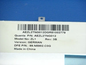 German Keyboard Acer Aspire 1690 4466224-45036 - Afbeelding 1 van 1
