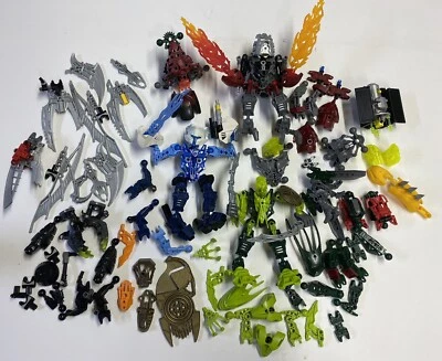 Lote 1.4 Lb. Lego Bionicle Figuras Piezas Transformers Robots Construcción Foto 1 de 4