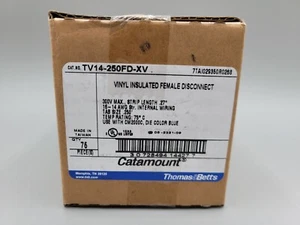 75 Thomas & Betts TV14-250FD-XV Vinile Isolato Femmina Sezionatore 16-14 AWG Blu - Foto 1 di 3