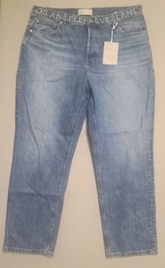 Pantalones de mezclilla para mujer Everlane talla 33 años 90 descarados rectos cintura alta botones mosca - Imagen 1 de 12