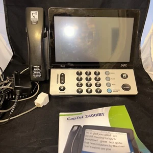 CapTel 2400IBT Ultratec Touchscreen mit Beschriftung für Hörgeschädigte Bluetooth/WLAN - Bild 1 von 4