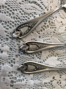 ROGERS BROS 1847 SILVERPLATE OLD COLONY TEASPOONS No Mono - Foto 1 di 1