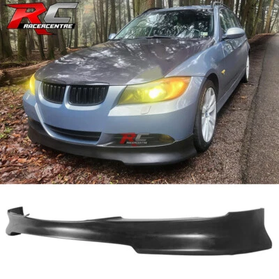 Fit 05-08 BMW E90 3-Series 4DR C Style Front Bumper Lip Spoiler PU Unpainted Foto 1 de 4