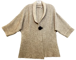 Suéter Tejido Suave Surroundings Mujer Beige Camel Cárdigan Mezcla Viscosa SUAVE - Imagen 1 de 11