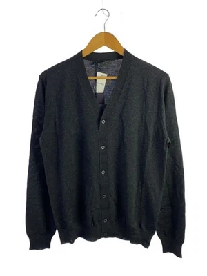 PRADA Cardigan L 48 Wool GRY Plain AMA2 2023 651 Used - Image 1 of 4
